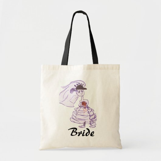Black Baseball Pet Bride Tote Bag (Voorkant)