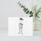 Black Baseball Pet Groom Briefkaart (Staand voorkant)
