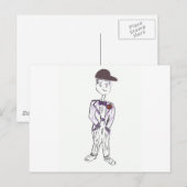 Black Baseball Pet Groom Briefkaart (Voorkant / Achterkant)