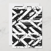 Black Basketball Afstuderen Court naar het Pet Kaart (Achterkant)