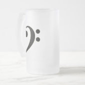 Black Bass Clef Matglas Bierpul (Voorkant links)