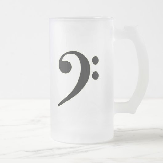 Black Bass Clef Matglas Bierpul (Rechts)