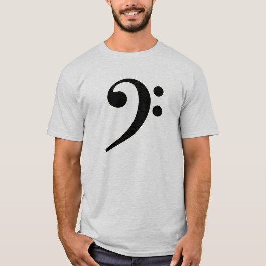 Black Bass Clef T-shirt (Voorkant)