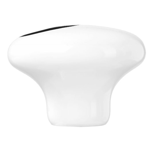 Black Bass Klef Muziek Symbool Notatie Keramische Knop (Zijkant)