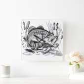 Black bass vierkante klok (Huis)
