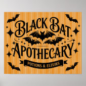  Black Bat Apothecary Poster (Voorkant)