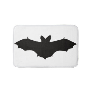 Black Bat Bath Mat