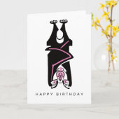 Black BAT - Bedreigde dieren - Kaart (Gele Bloem)