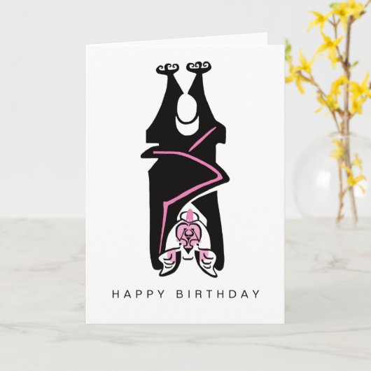 Black BAT - Bedreigde dieren - Kaart (Gele Bloem)