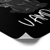 Black Bat Cat Halloween Vampire Vampurr Costuum Poster (Hoek)