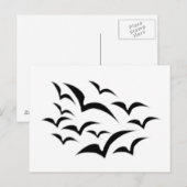 Black Bat Cloud-Briefkaart Briefkaart (Voorkant / Achterkant)