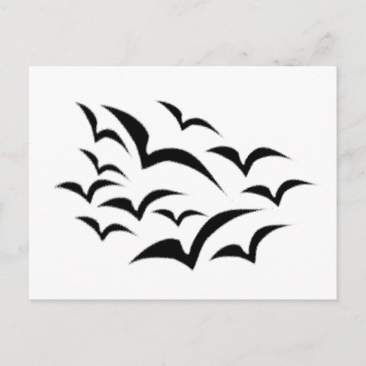 Black Bat Cloud-Briefkaart Briefkaart (Voorkant)