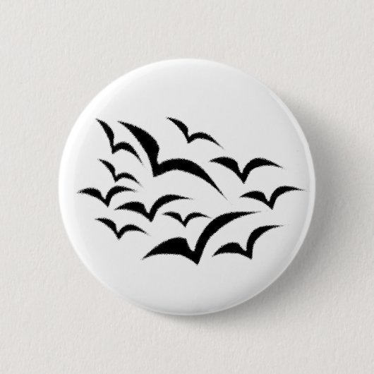 Black Bat Cloud Button (Voorkant)