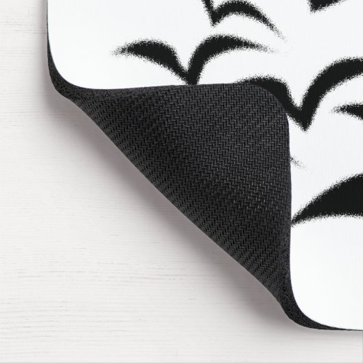 Black Bat Cloud Kinder Mousepad Muismat (Hoek)