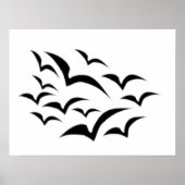 Black Bat Cloud Poster (Voorkant)