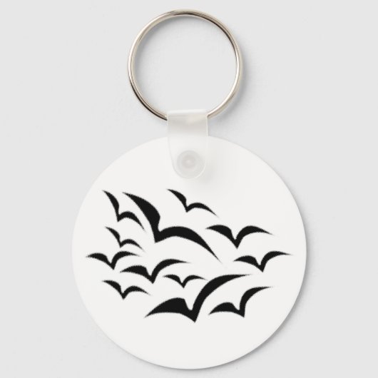 Black Bat Cloud Sleutelhanger (Voorkant)