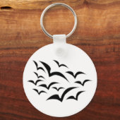 Black Bat Cloud Sleutelhanger (Voorkant)