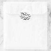 Black Bat Cloud Sticker (Tas)