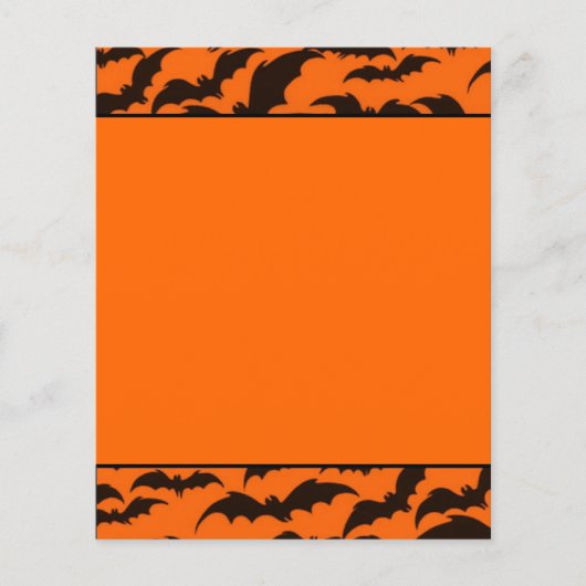 Black Bat Halloween Flyer (Voorkant)