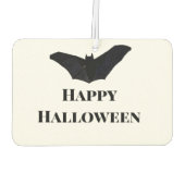 Black bat happy Halloween naam tekst heksen toevoe Luchtverfrisser (Achterkant)