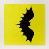 Black Bat Jigzaag Puzzle, geel Legpuzzel (Horizontaal)