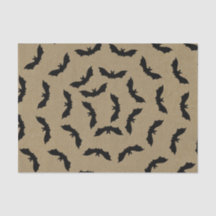 Black Bat Rustic Kraft Halloween Party