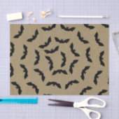 Black Bat Rustic Kraft Halloween Party Tissuepapier (Craft)
