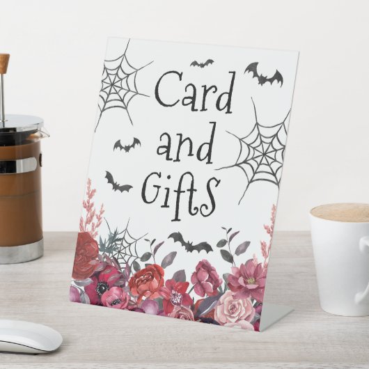 Black Bats Halloween Kaart cadeaus Reclamebord Met Voetstuk (Insitu)