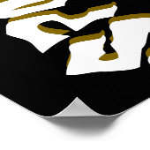 Black Bats Spider Web Full Moon Happy Halloween Poster (Hoek)