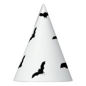 Black Bats & White Cute Halloween Party Chic Feesthoedjes (Links)