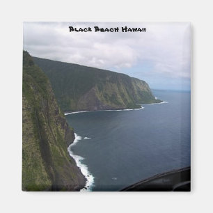 Black Beach Hawaii Magneet