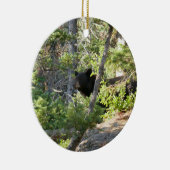 Black Bear at Grand Teton Keramisch Ornament (Rechts)