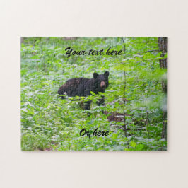 Black Bear in forest Legpuzzel