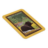 Black Bear in Forest - Mount Rainier, Washington Magneet (Rechterzijde)