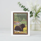 Black Bear in Forest - Wrangell, Alaska Briefkaart (Staand voorkant)