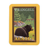 Black Bear in Forest - Wrangell, Alaska Magneet (Verticaal)