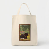 Black Bear in Forest - Wrangell, Alaska Tote Bag (Voorkant)
