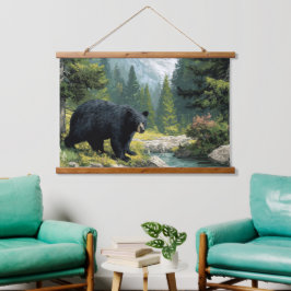 Black Bear Nature  Hangend Wandkleed