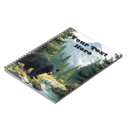 Black Bear Nature Notitieboek (Linkerzijde)