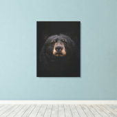 BLACK BEAR Opgespannen Canvas Print (Insitu (Houten vloer))