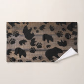 Black Bear Paws Bad Handdoek (Handdoek)