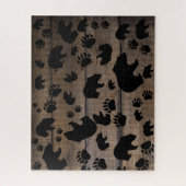 Black Bear Paws Legpuzzel (Verticaal)