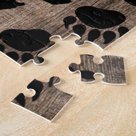 Black Bear Paws Legpuzzel (Zijkant)