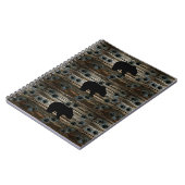 Black Bear Paws Rustic Wood Notitieboek (Linkerzijde)