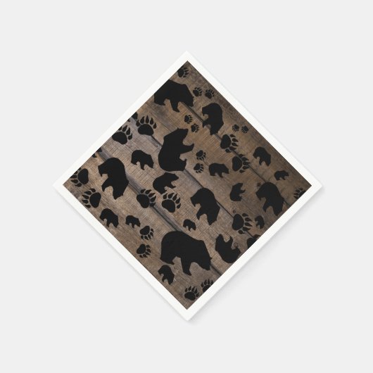 Black Bear Paws Servet (Hoek)