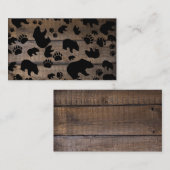 Black Bear Paws Visitekaartje (Voorkant / Achterkant)