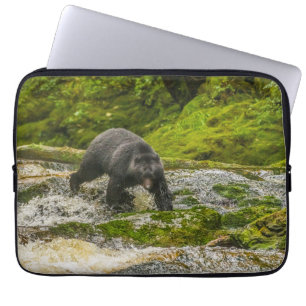 Black Bear Vissen Qua Creek Brits-Columbia Laptop Sleeve