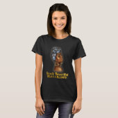 Black Beauful Brave and Bless Black Queen Afro T-shirt (Voorkant volledig)