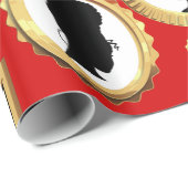 Black Beauty  Afrikaanse cameo Cadeaupapier (Rol Hoek)