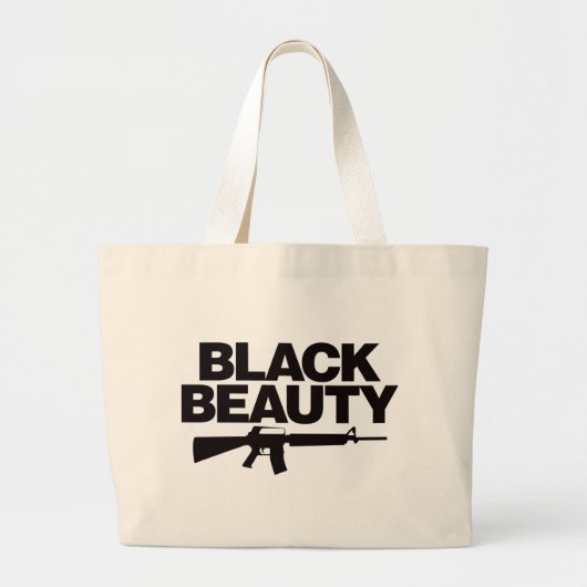 Black Beauty AR - zwart Grote Tote Bag (Voorkant)